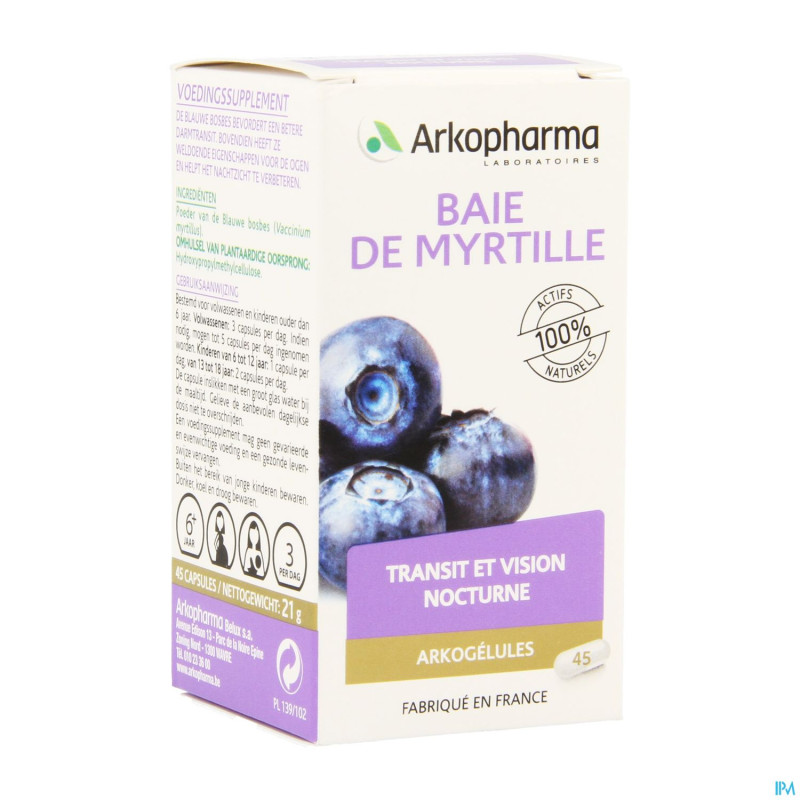 Arkogelules myrtille baie vegetal 45   cfr 4137998