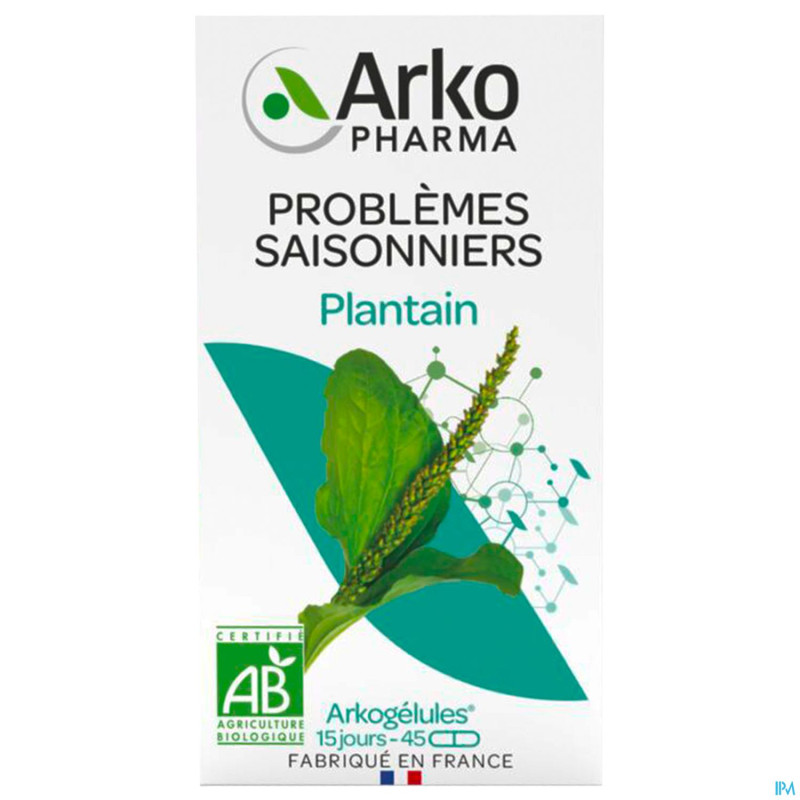 Arkogelules plantain vegetal    45