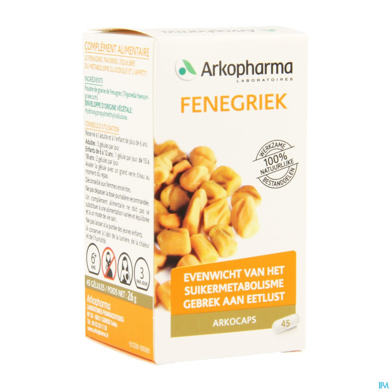 Arkogelules fenugrec vegetal    45