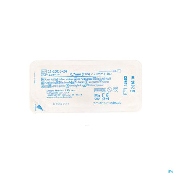 Port cath aig.22g 0,7mmx2,54cm droi