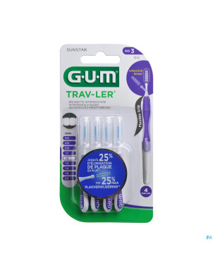 Gum proxabrush travel cyl. xfine    4    1512