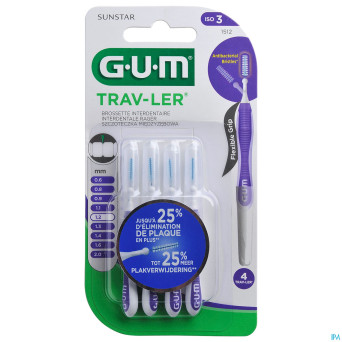 Gum proxabrush travel cyl. xfine    4    1512