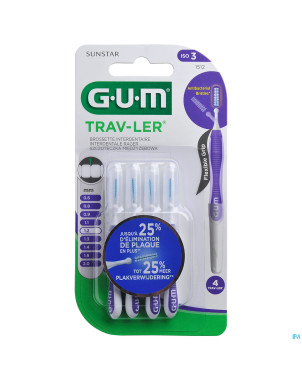 Gum proxabrush travel cyl. xfine    4    1512