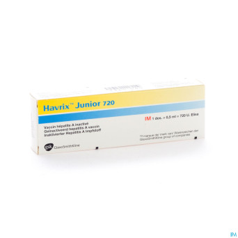Havrix junior 720 ser inj im 0,5ml