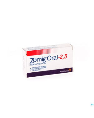 Zomig oral tabl  3 x 2,5 mg
