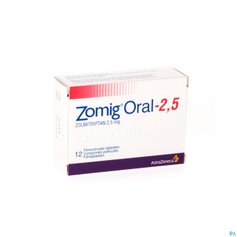 Zomig oral tabl 12 x 2,5 mg