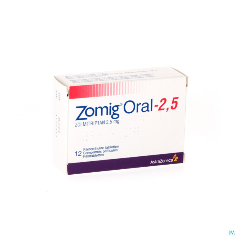 Zomig oral tabl 12 x 2,5 mg