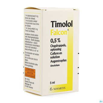 Timolol falcon 0,50% gutt ocul. 5ml