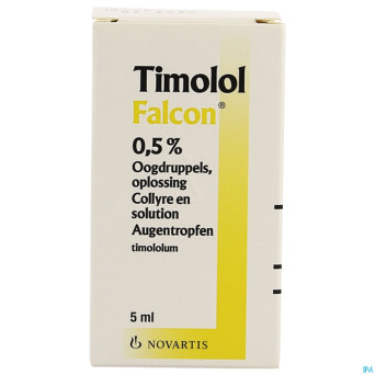 Timolol falcon 0,50% gutt ocul. 5ml