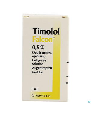 Timolol falcon 0,50% gutt ocul. 5ml