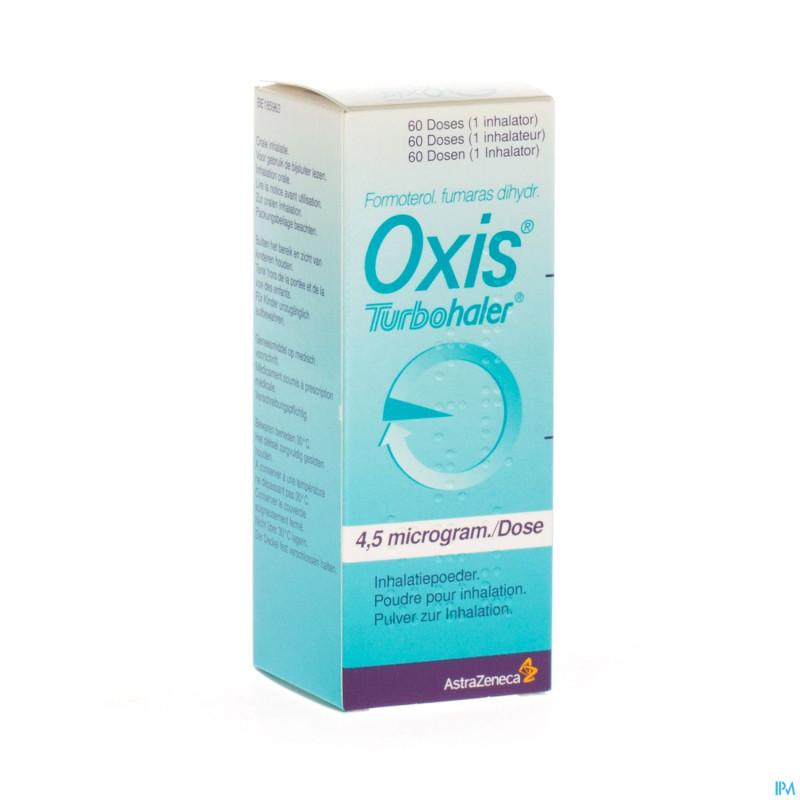 Oxis turbohaler 4,5 mcg inhal 60 dos