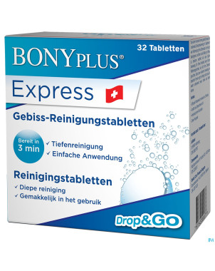 Bonyplus comprimes nettoyants prothese dentaire 32