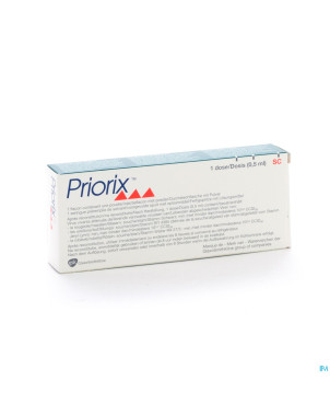 Priorix 1 dos inj + solv sc/im 0,5 ml