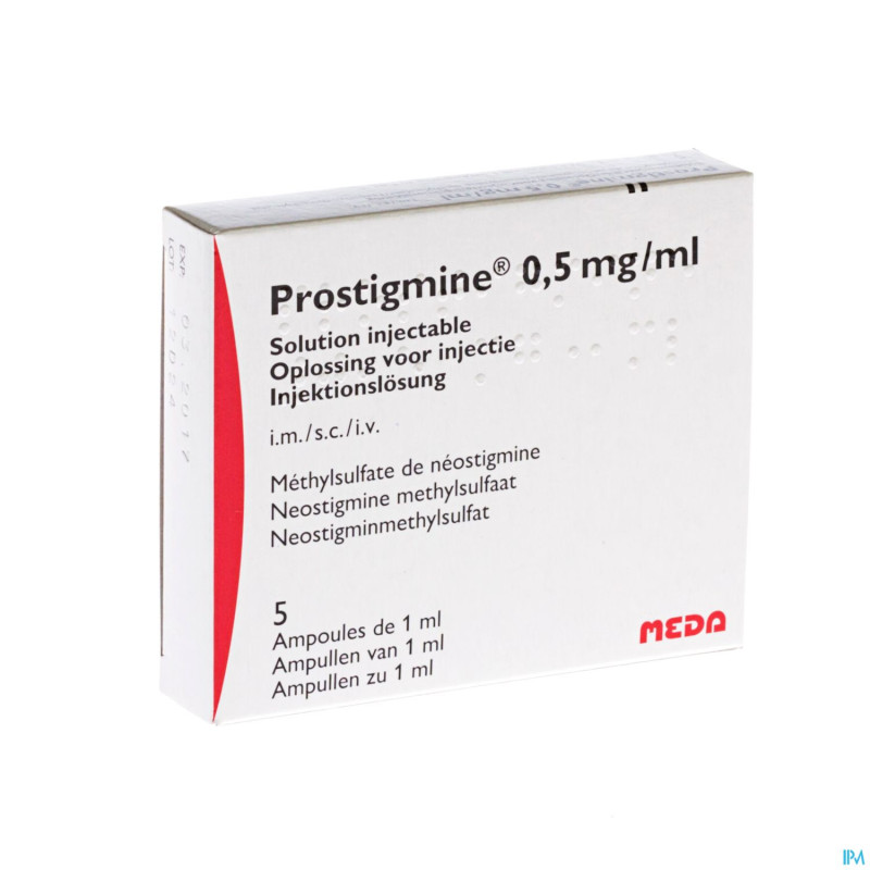 Prostigmine amp 5 x  0,5 mg/1 ml
