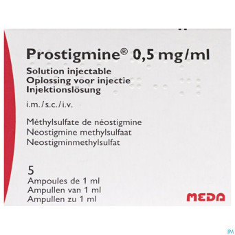 Prostigmine amp 5 x  0,5 mg/1 ml