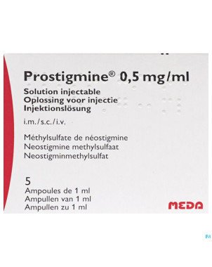 Prostigmine amp 5 x  0,5 mg/1 ml