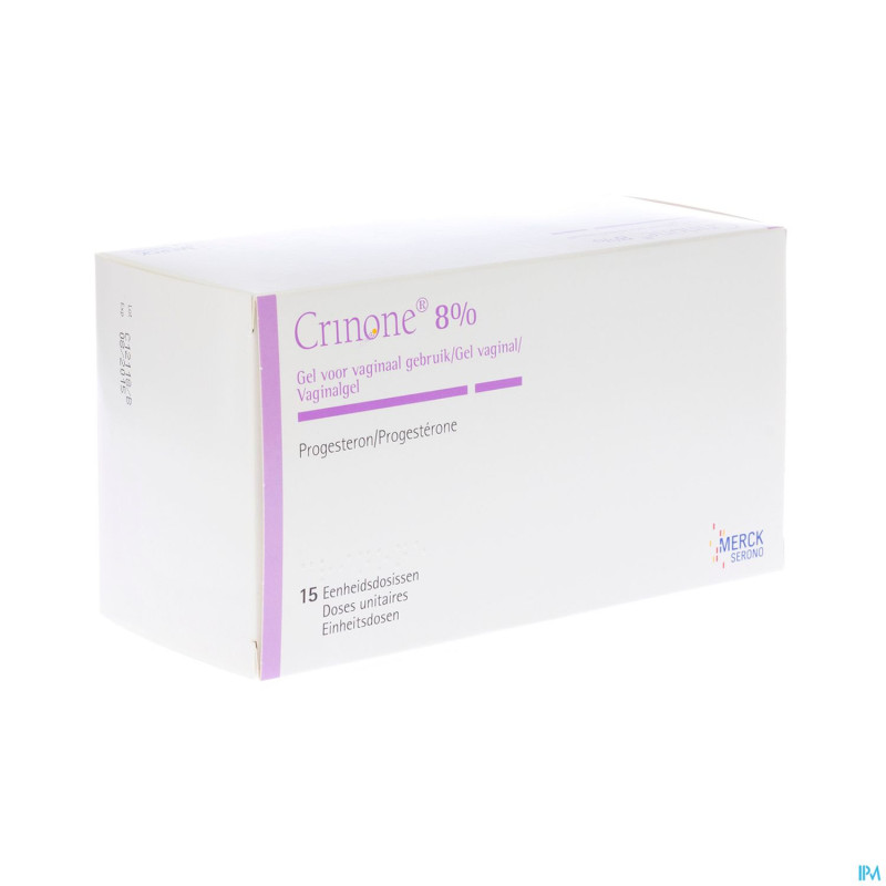 Crinone gel 8 % appl 15