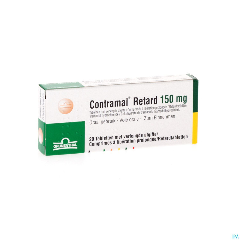 Contramal retard 150 mg comp 20