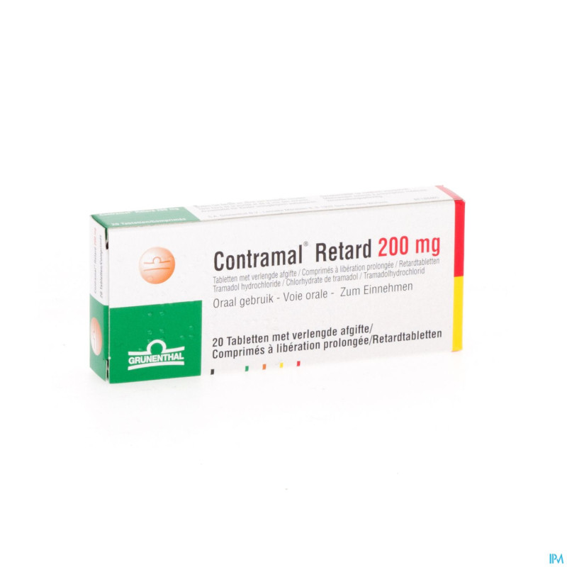Contramal retard 200 mg comp 20