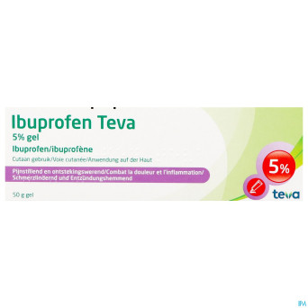 Ibuprofen teva gel tube 50g