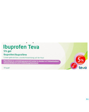 Ibuprofen teva gel tube 50g