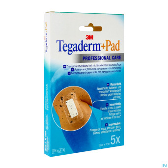 Tegaderm + pad 3m transp steril  5cmx 7cm  5 3582p
