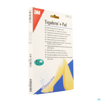 Tegaderm + pad 3m transp steril  9cmx10cm  5 3586p