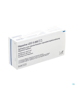 Heparine leo fl inj 50x5ml  5000u/ml