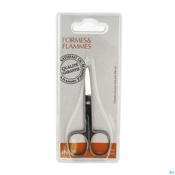 Formes&flammes  44 ciseaux trousse inox rond 10cm