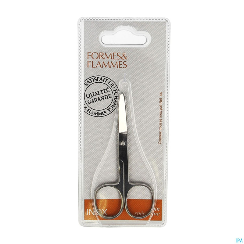 Formes&flammes  44 ciseaux trousse inox rond 10cm