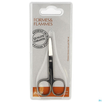 Formes&flammes  44 ciseaux trousse inox rond 10cm