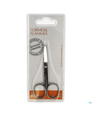 Formes&flammes  44 ciseaux trousse inox rond 10cm