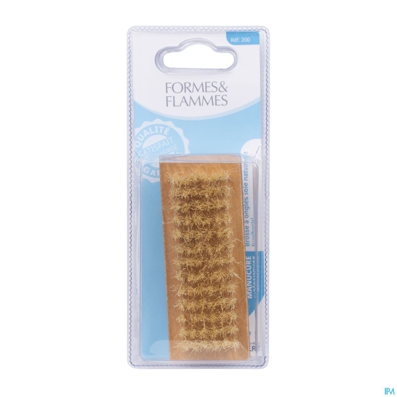 Formes&flammes 200 brosse ongles nylon