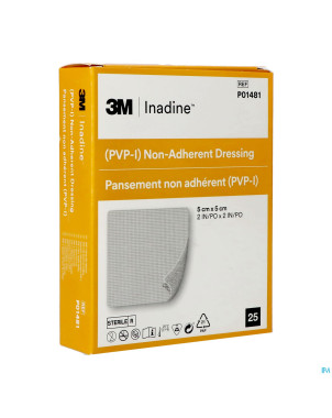 Inadine cp impreg. 5,0x 5,0cm 25 p01481