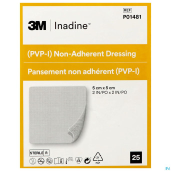Inadine cp impreg. 5,0x 5,0cm 25 p01481