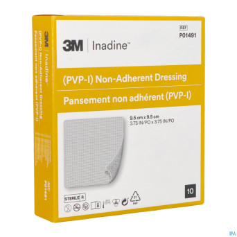 Inadine cp impreg. 9,5x 9,5cm 10 p01491