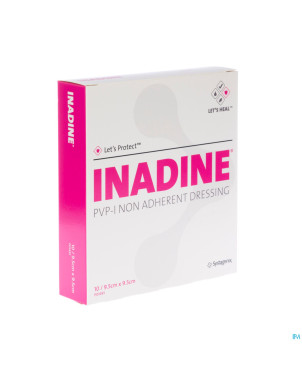 Inadine cp impreg. 9,5x 9,5cm 10 p01491