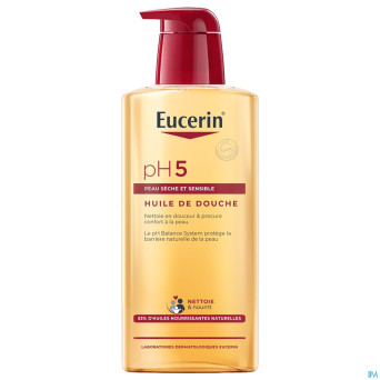 Eucerin ph5 peau sensible hle douche+pompe 400ml