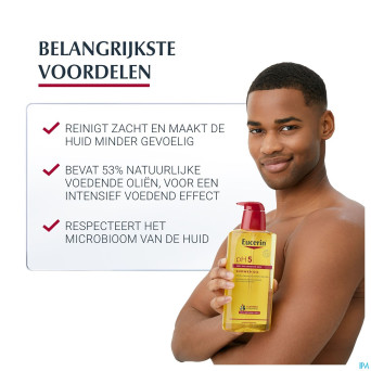 Eucerin ph5 peau sensible hle douche+pompe 400ml