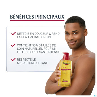 Eucerin ph5 peau sensible hle douche+pompe 400ml