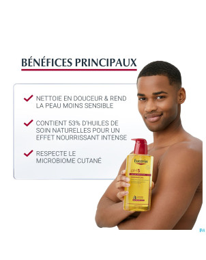 Eucerin ph5 peau sensible hle douche+pompe 400ml