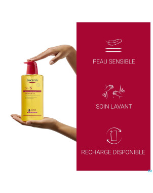 Eucerin ph5 peau sensible hle douche+pompe 400ml