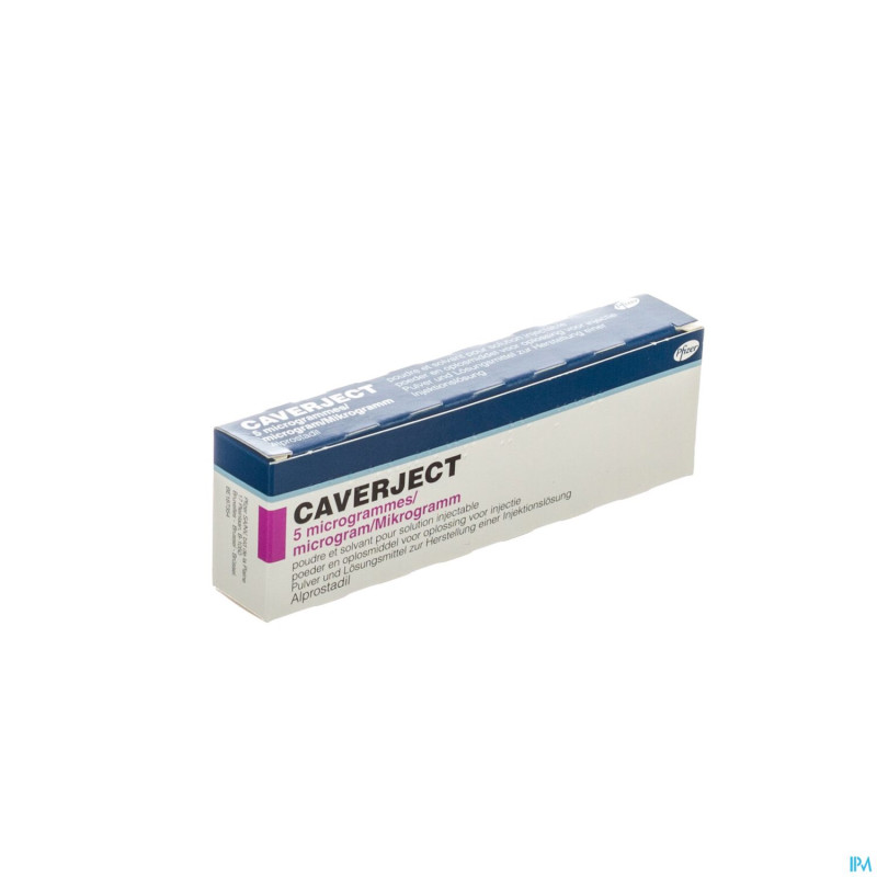 Caverject pulv lyoph 1x 5ug ser inj