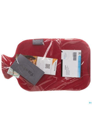 Fashy bouillotte + housse rouge assortiment