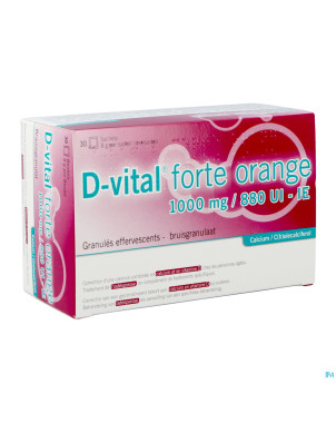 D-vital forte orange 1000mg/880ui sach 30