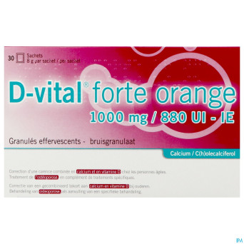 D-vital forte orange 1000mg/880ui sach 30