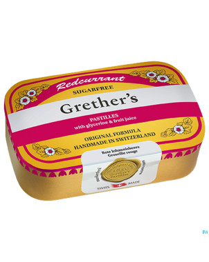 Redcurrant grethers sugarless vit c 110g