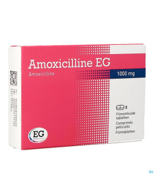 Amoxicilline eg comp  8 x 1 g