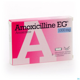 Amoxicilline eg comp  8 x 1 g