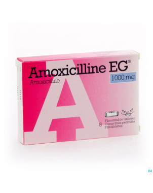 Amoxicilline eg comp  8 x 1 g